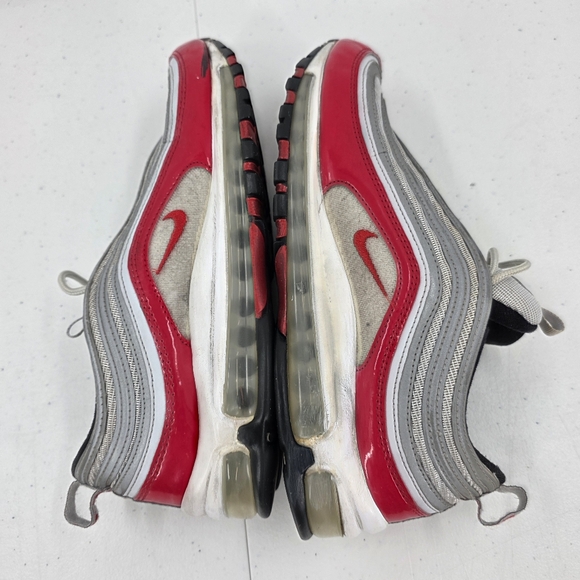 Nike Air Max \'97 University Red Pure Platinum Men\'s Size 9.5 921826-009‎ Read.